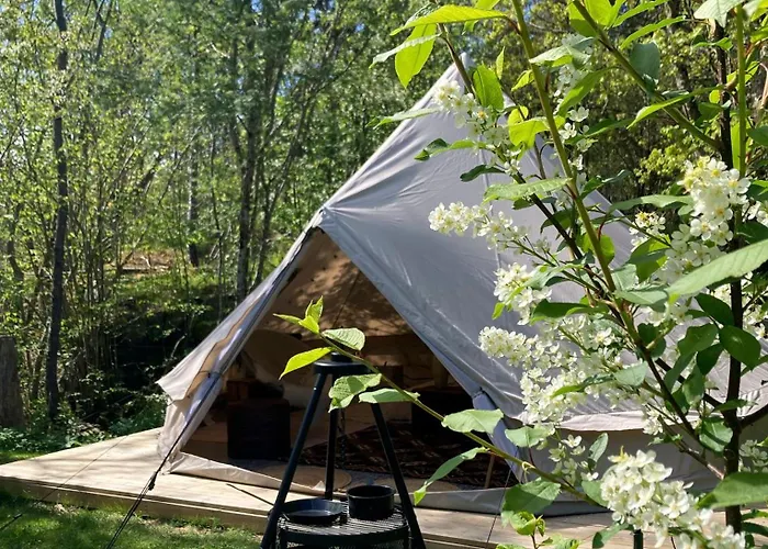 Luksusowy namiot Glamping Grindhuset *